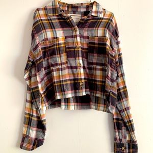 Aeropostale Cropped Flannel